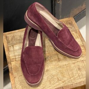 Cole Haan Burgundy Suede Loafers